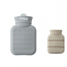 10oz Silicone Hot Water Bag with Cover Knitted